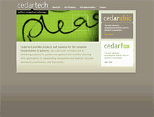 Tablet Screenshot of cedartech.com