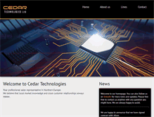 Tablet Screenshot of cedartech.co.uk